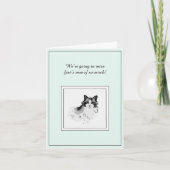Himalayan Cat Sympathy Folded Greeting Card カード (正面)