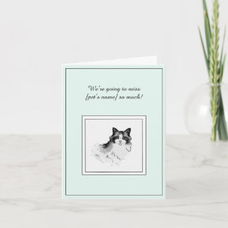Himalayan Cat Sympathy Folded Greeting Card カード
