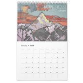 Himalayan Peaks Motivation Calendar 2026 Gift カレンダー (1月 2026)