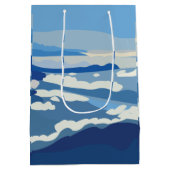 Himalayas Himalayan Mountains ミディアムペーパーバッグ (裏面)