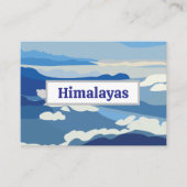 Himalayas Mountains Asia Travel 名刺 (正面)