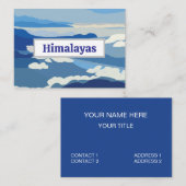 Himalayas Mountains Asia Travel 名刺 (正面/裏面)
