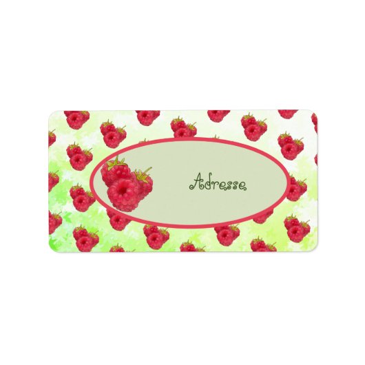 Himbeeren  adressaufkleber ラベル (正面)