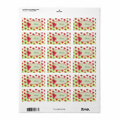 Himbeeren  adressaufkleber ラベル (フルシート)