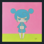 hime01 - princess (kawaii girl) フェイクキャンバスプリント<br><div class="desc">The original painting of this art was made for a exhibition rt a gallery in New York in 2019.
One of 4 princesses.

original : acrylic gouache on canvas / S8(455×455mm) / 2019</div>