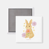 HIMEKARI Floral Bunny Magnet –Clear マグネット (正面/裏面)