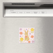 HIMEKARI Floral Bunny Magnet – Pink マグネット (インサイチュ (食洗機))