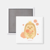 HIMEKARI Floral Hedgehog Magnet –Clear マグネット (正面/裏面)