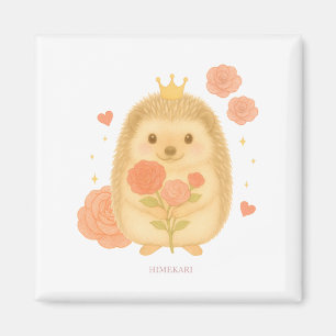 HIMEKARI Floral Hedgehog Magnet –Clear マグネット