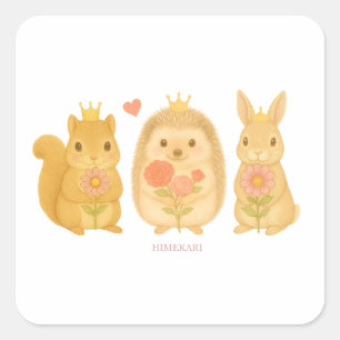 HIMEKARI Stars Sticker –Clear スクエアシール