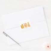 HIMEKARI Stars Sticker –Clear スクエアシール (封筒)