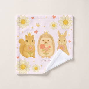 HIMEKARI Stars Wash Towel – Pink ウォッシュタオル