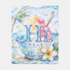 HIMELEスローケット シェイブアイス サポート フリースブランケット