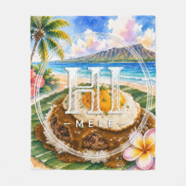 HIMELEスローケット ロコモコ フリースブランケット