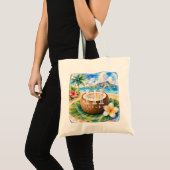 HIMELE ハワイアン トートバッグ ココナッツ (正面(商品))