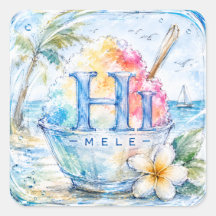 HIMELE リトルハワイステッカー — かき氷