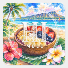 HIMELE リトルハワイ ステッカー — アサイーボウル