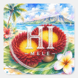 HIMELE リトルハワイ ステッカー — ‘ウリウリ‘