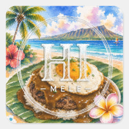 HIMELE リトルハワイ ステッカー — ロコモコ