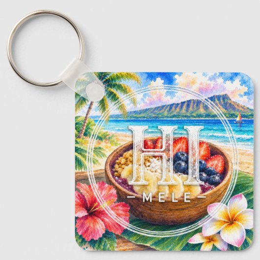 HIMELE Signature Keychain Collection – アサイーボウル キーホルダー (正面)