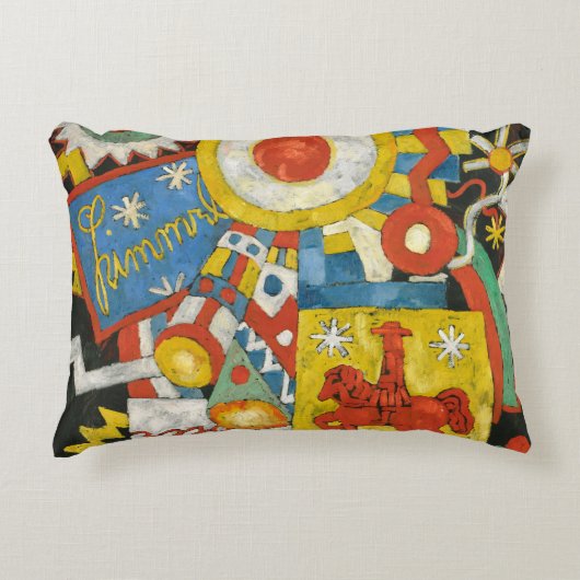 Himmel by Marsden Hartley、ヴィンテージ表現主義 アクセントクッション (正面)