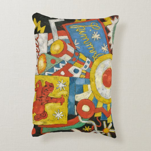 Himmel by Marsden Hartley、ヴィンテージ表現主義 アクセントクッション (裏面(縦))