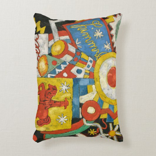 Himmel by Marsden Hartley、ヴィンテージ表現主義 アクセントクッション (正面(垂直))