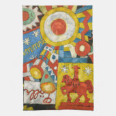 Himmel by Marsden Hartley、ヴィンテージ表現主義 キッチンタオル (縦)