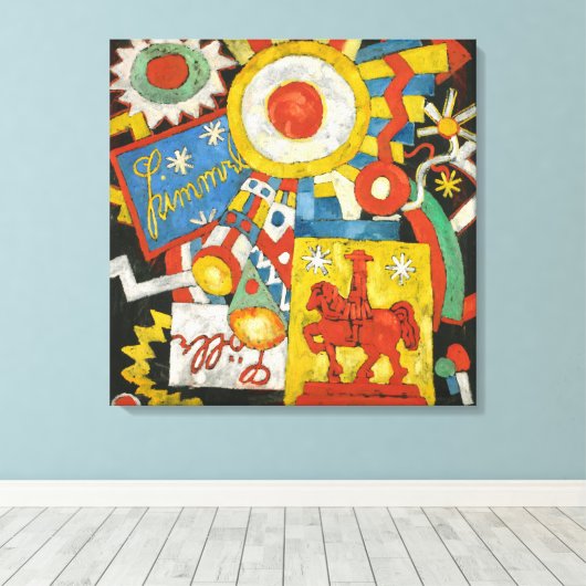 Himmel by Marsden Hartley、ヴィンテージ表現主義 キャンバスプリント (インサイチュ (ウッドフロア))