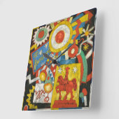 Himmel by Marsden Hartley、ヴィンテージ表現主義 スクエア壁時計 (傾斜)