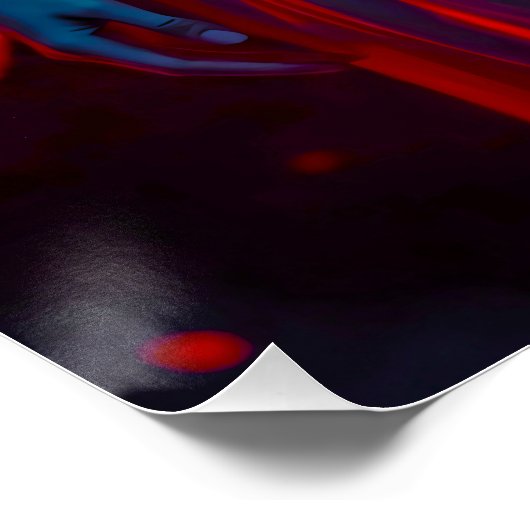 Himmlische Engelsschönheit in silberner Rüstung ポスター (コーナー)