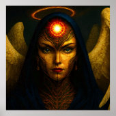 Himmlische Wächter Engel - Glasbaustein Stil ポスター (正面)