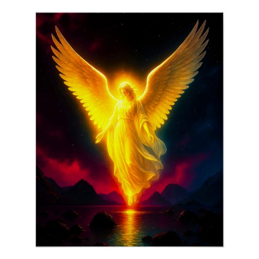 Himmlischer Wächter im goldenen Licht ポスター (正面)