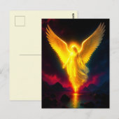 Himmlischer Wächter im goldenen Licht ポストカード (正面/裏面)