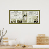 Hindenburgパンフレットヴィンテージ写真 ポスター (キッチン)