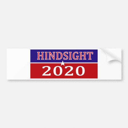 HindSight 2020 バンパーステッカー (正面)