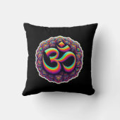 Hindu God and Goddess Radha and Krishna Pillow クッション (裏面)