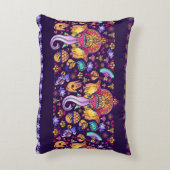 Hindu God Ganesha and Indian symbols in strip shap アクセントクッション (裏面(縦))