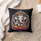 Hindu God Lord Ganesh / Ganesha pillow クッション (ブランケット)