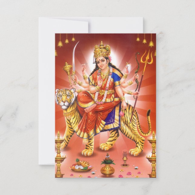 Hindu Goddess Durga Tiger (正面)