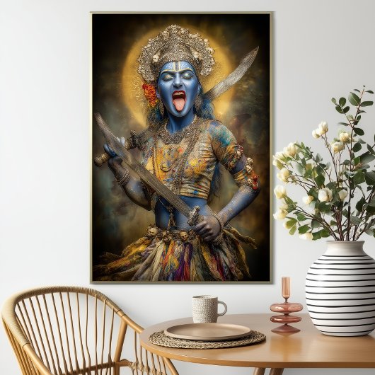 Hindu Goddess Kali Modern Painting Shakti Art ポスター