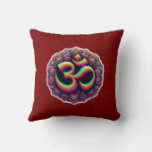 Hindu Goddess Lakshmi / Laxmi Pillow w/ Om design クッション (裏面)