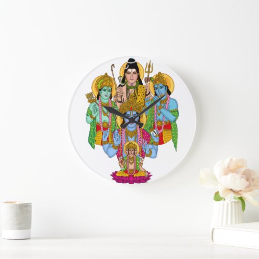 Hindu Gods Clock ラージ壁時計 (ホーム)