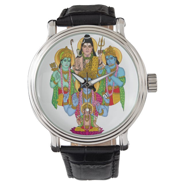 Hindu Gods Clock 腕時計 (正面)