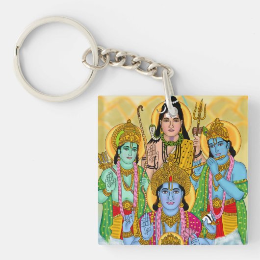 Hindu Gods Keychain キーホルダー (正面)