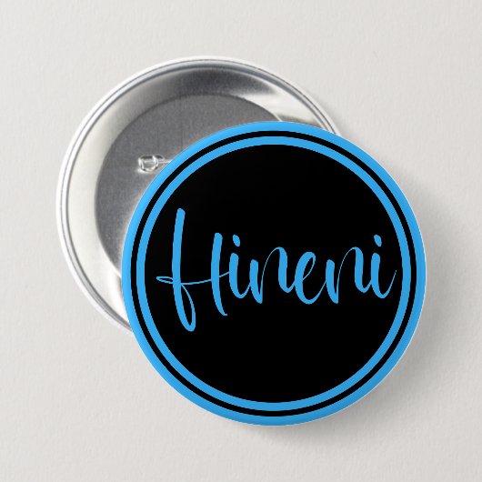 Hineni - Here I Am 缶バッジ (正面&裏面)