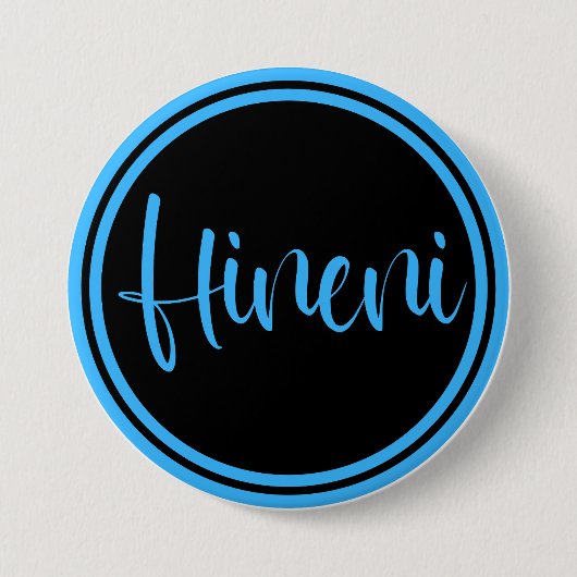 Hineni - Here I Am 缶バッジ (正面)
