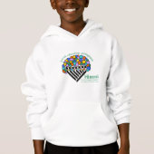 Hineni Learning Center Kids' Hoodie - White (正面)
