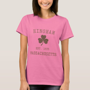 Hingham MAの長袖のワイシャツ Tシャツ