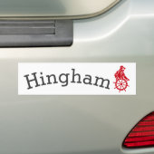 Hingham Massachusettsバンパーステッカー バンパーステッカー (車上)